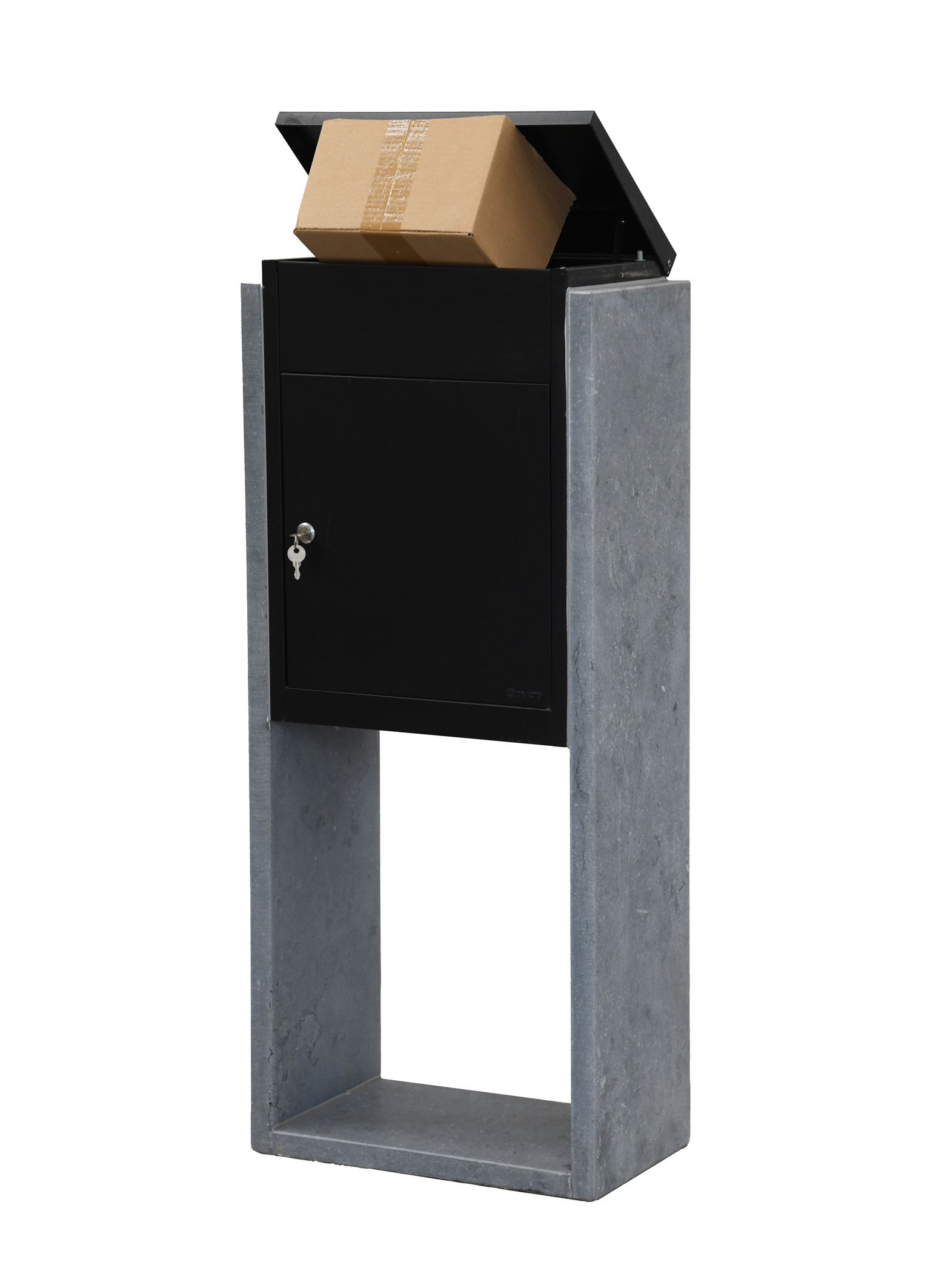 Brievenbus KB003 Belgische Blauwsteen 104x25x44 cm - Pakketbrievenbus