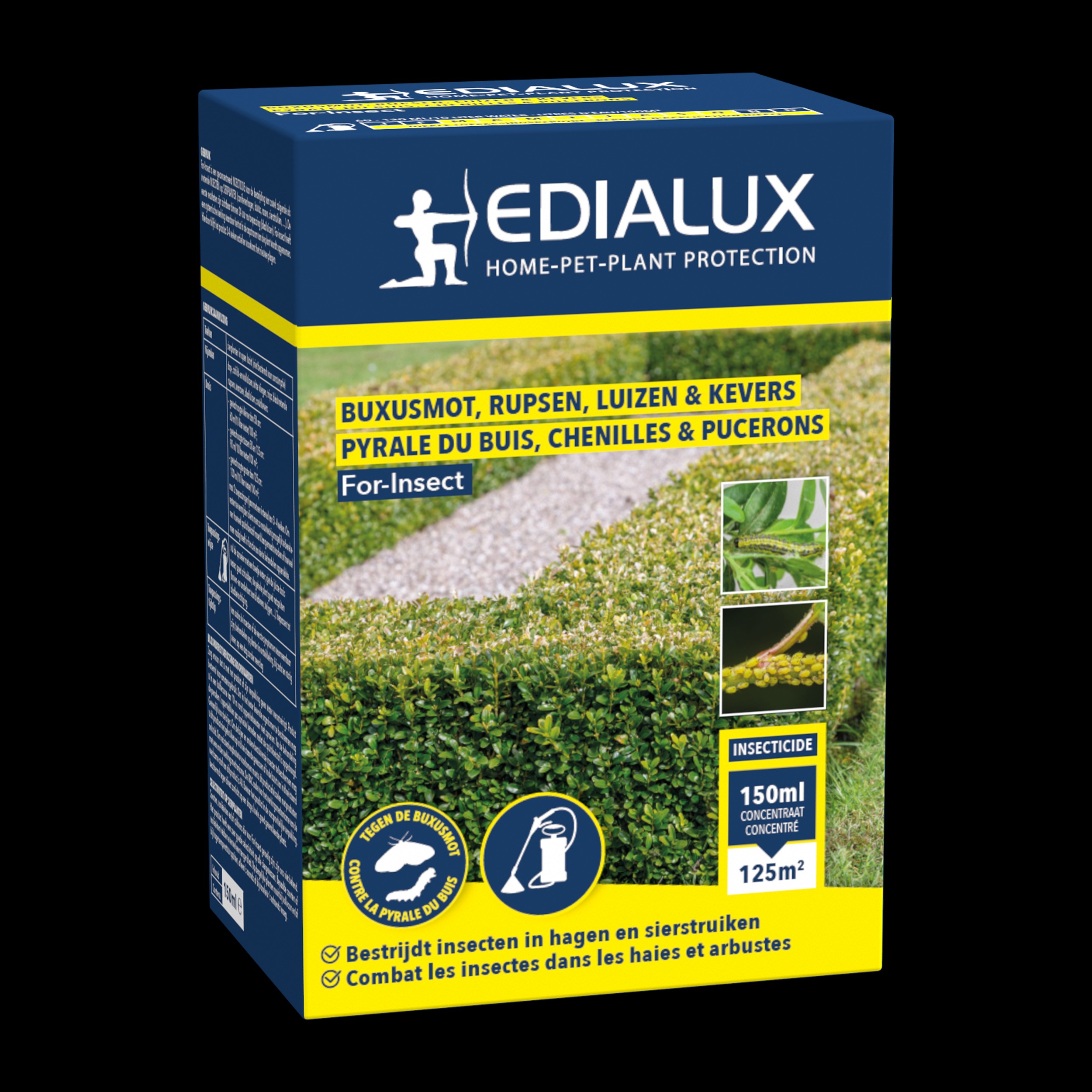 Edialux For-Insect 150ml tegen insecten op hagen oa buxusmot
