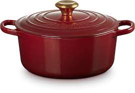Le Creuset Braad-/Stoofpan Signature Garnet 4.2l - Gietijzer - 24cm Rond