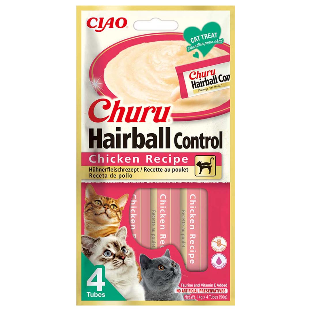 Ciao Churu Kattensnack Hairball Control Kip 4x 14 g