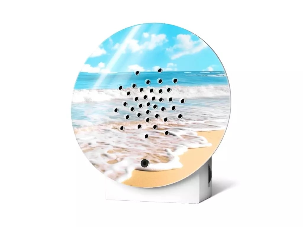 Relaxound Oceanbox Surf - Box met Zeegeluiden 100 sec. - 10.8x5x11.5 cm - met Bewegingssensor - Oplaadbaar via micro-USB (incl.) - Wit/Design