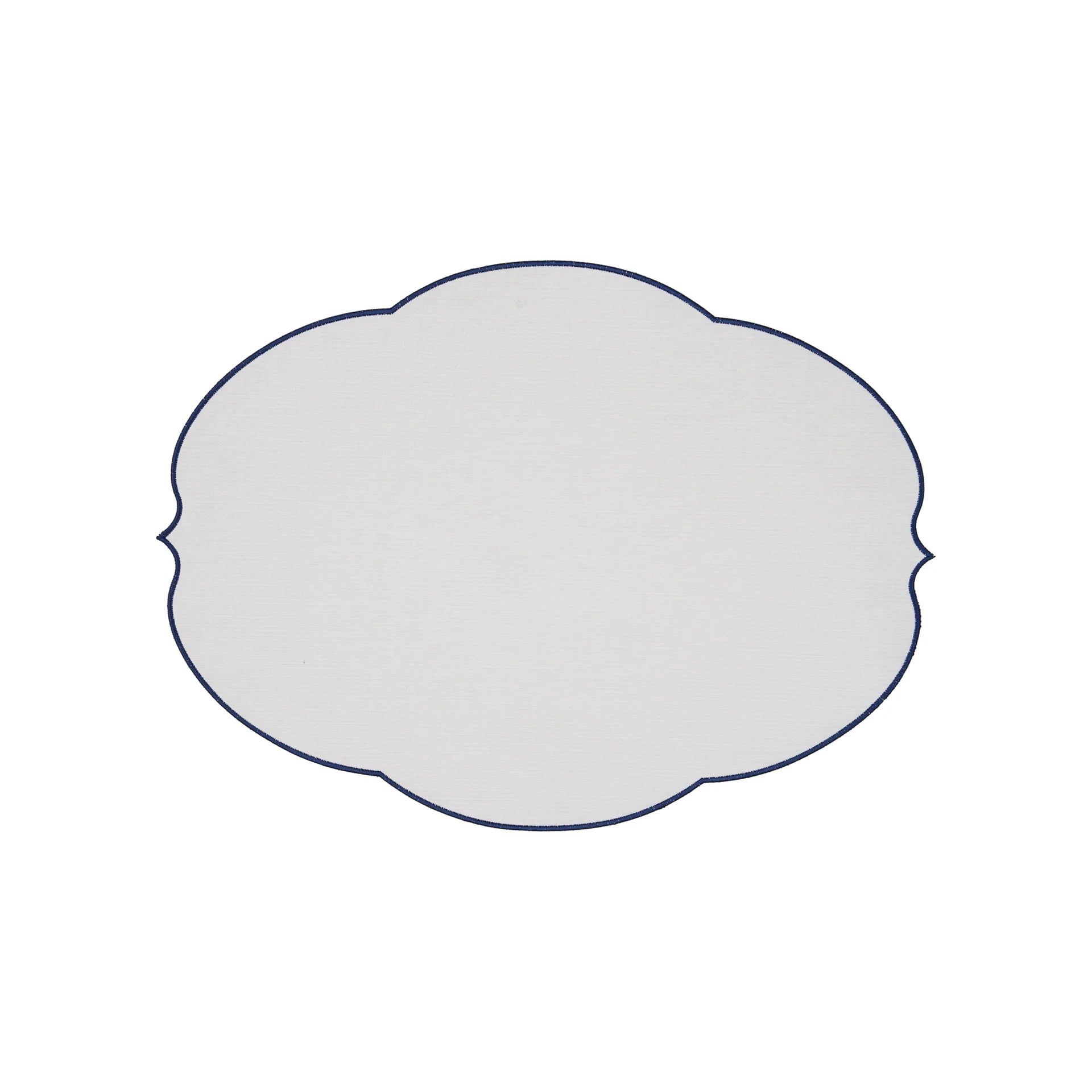 Guzzini Placemat Flowers White 48.5x36 cm - PU - Reversible