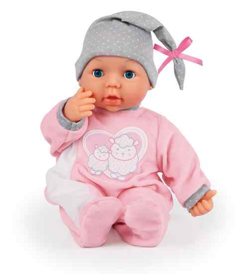 My Piccolina Interactieve Babypop 38 cm met 26 functies, met fles en speen