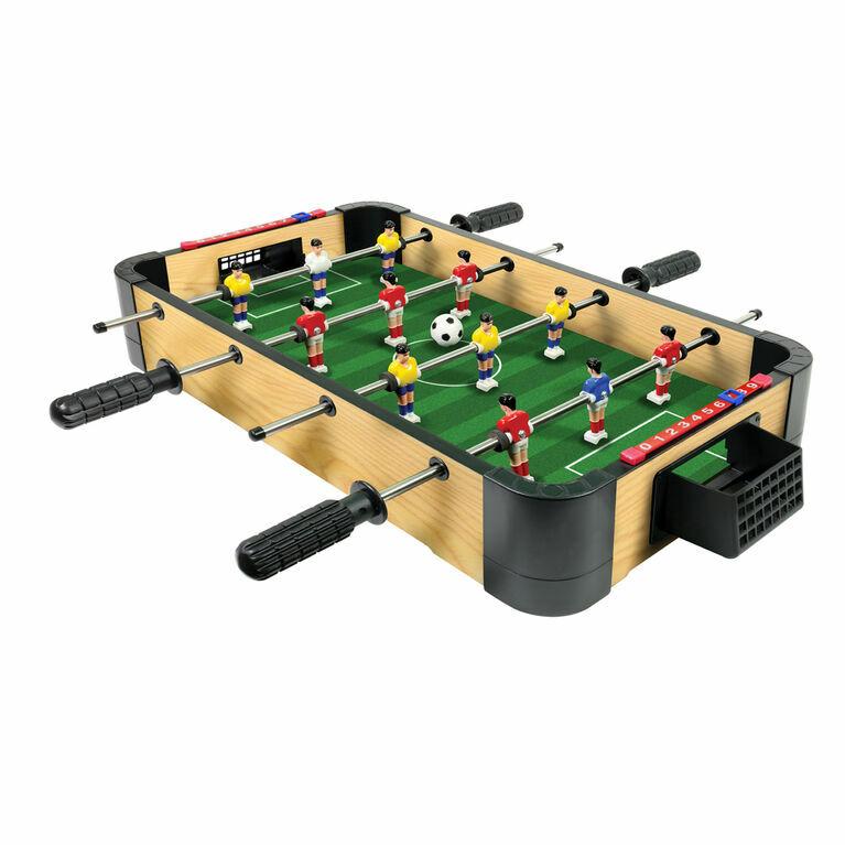 Arcade houten voetbalspel, 50 X 31 cm, kikkervoetbal voor op tafel