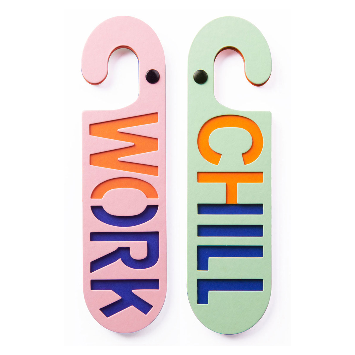 Puki Wuki Deurhanger Work/Chill Roze/Groen