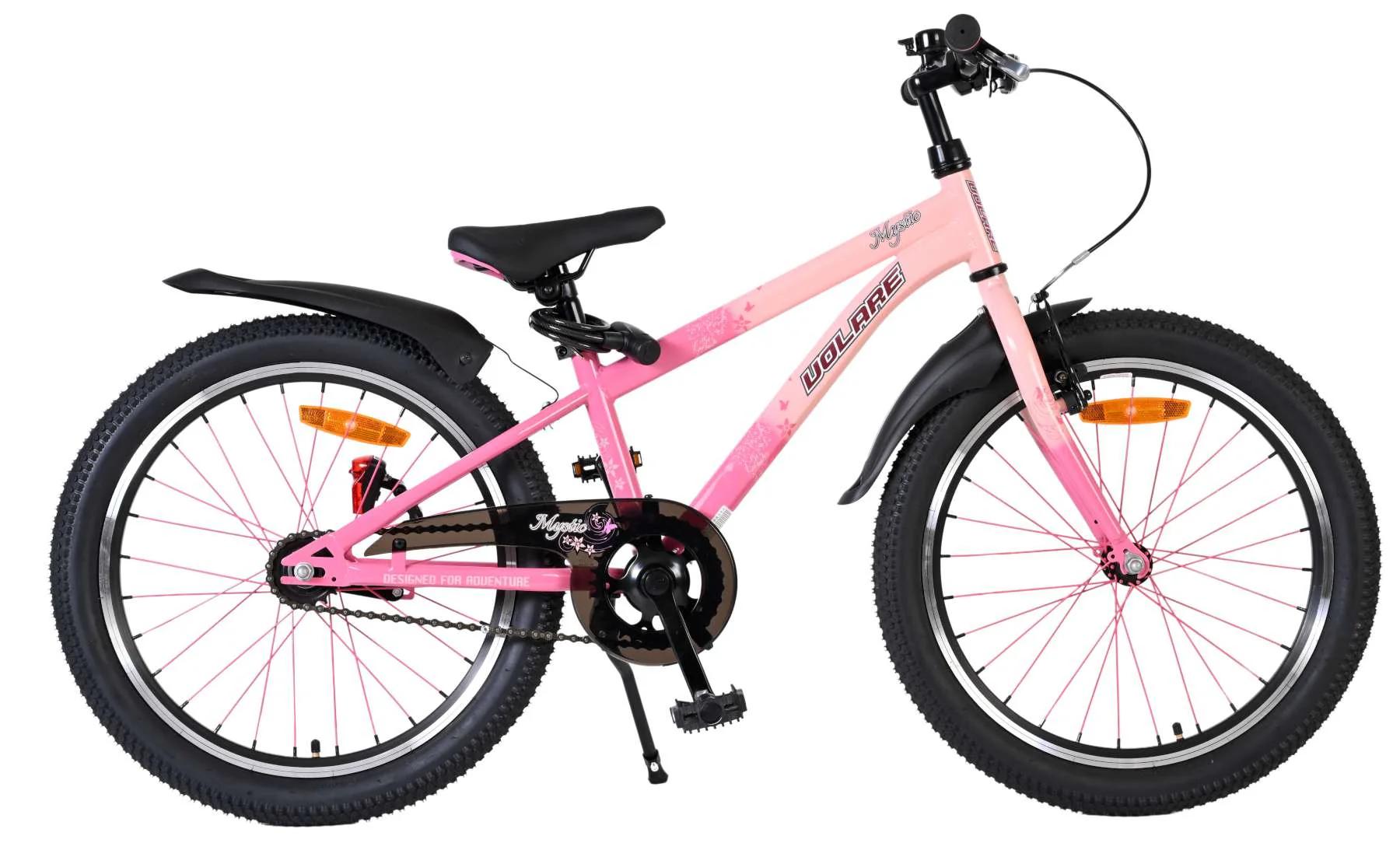 Volare Mystic Kinderfiets Roze Handrem+Terugtraprem 20 inch