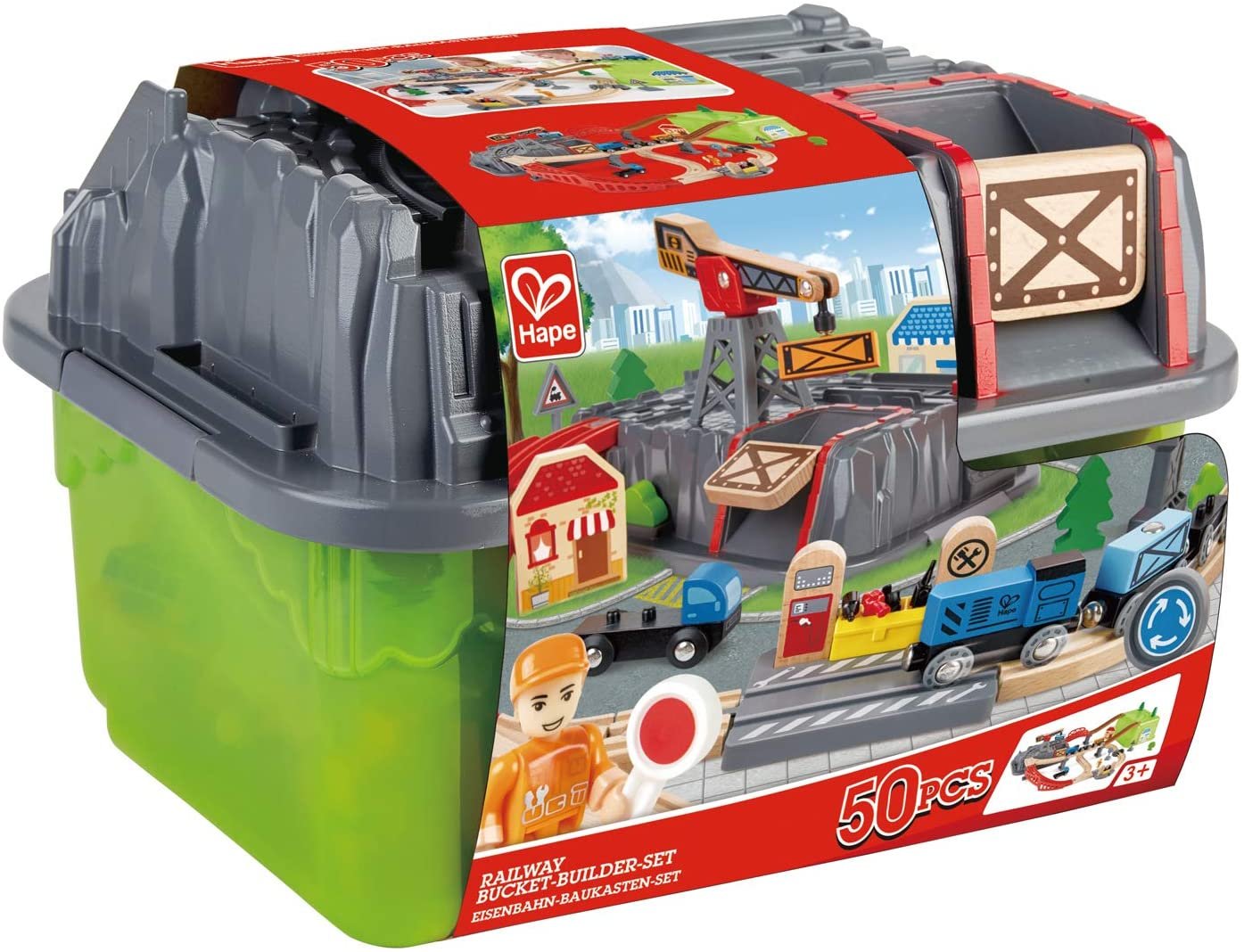Hape Houten Treinbaan In Emmer 50 Delig