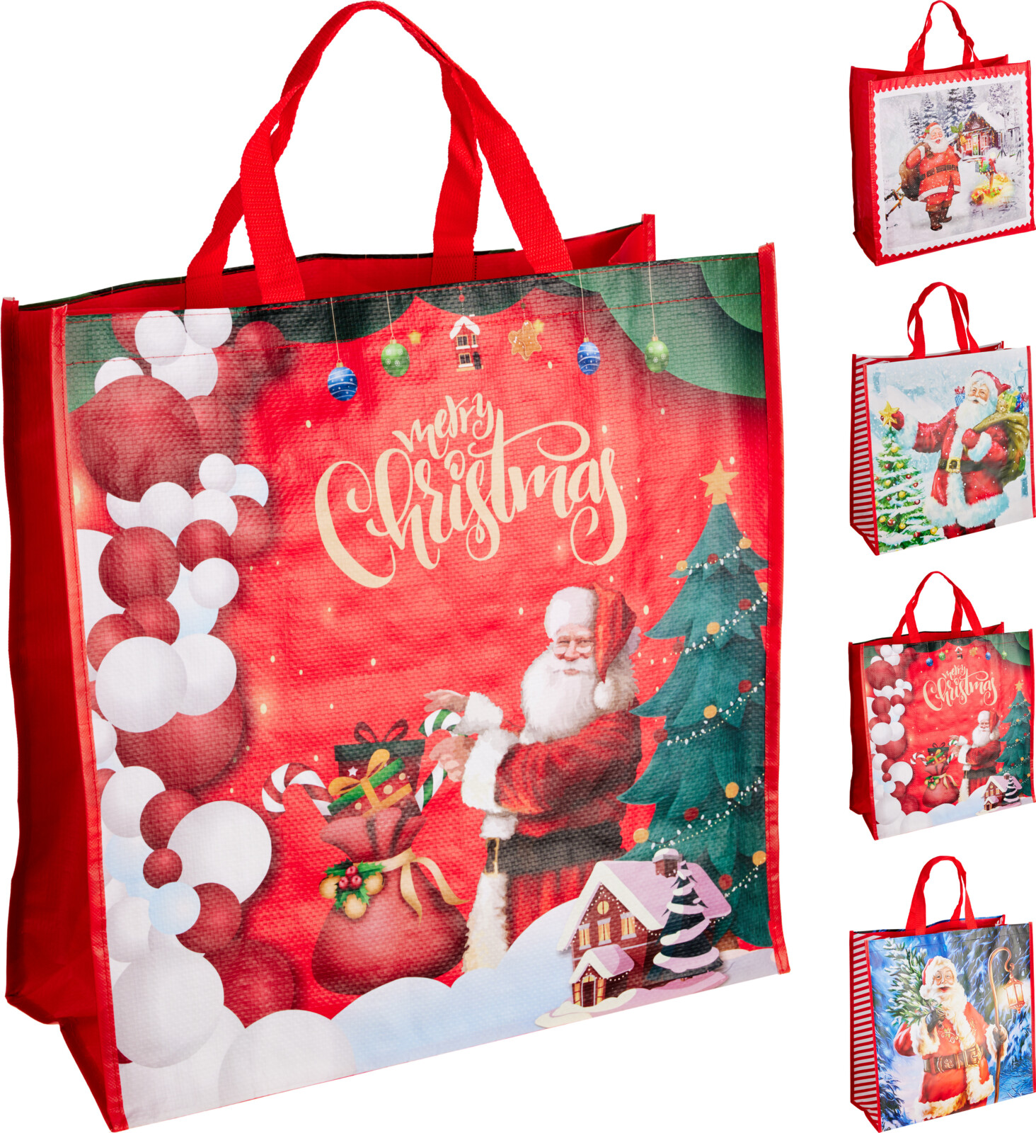 Boodschappentas/Shopper Kerst 45x20x45 cm - assorti - prijs per stuk