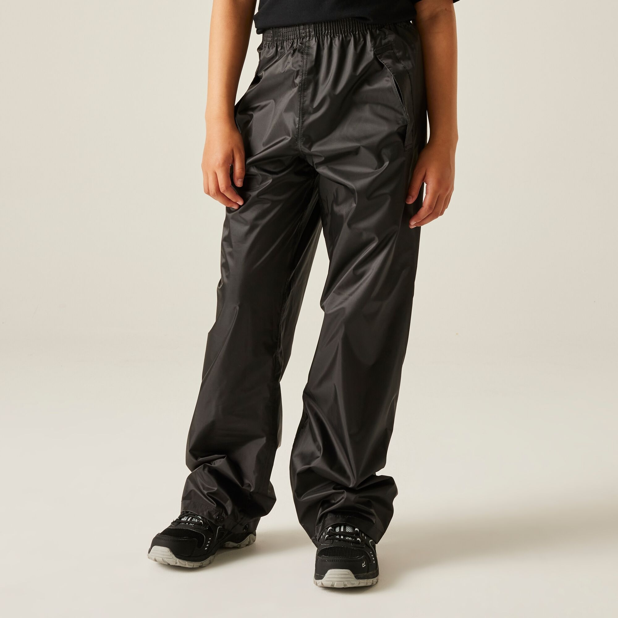 Regatta Regenbroek Kids Stormbreak Zwart - 10 Jaar