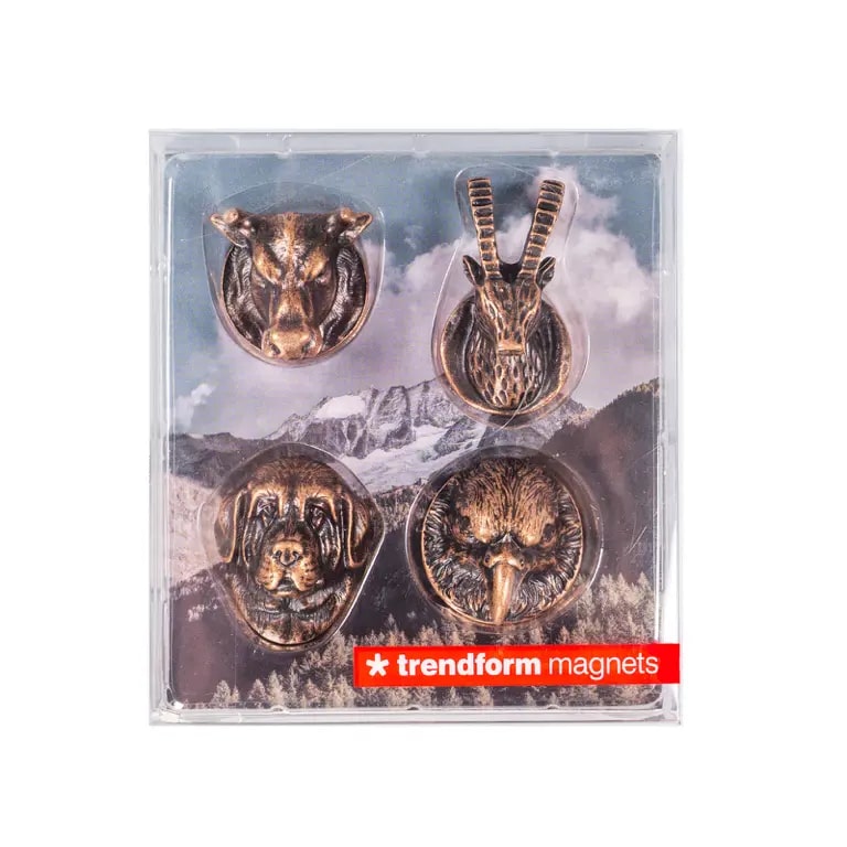 Trendform Magneten Bella & Friends set 4 stuks - Brons