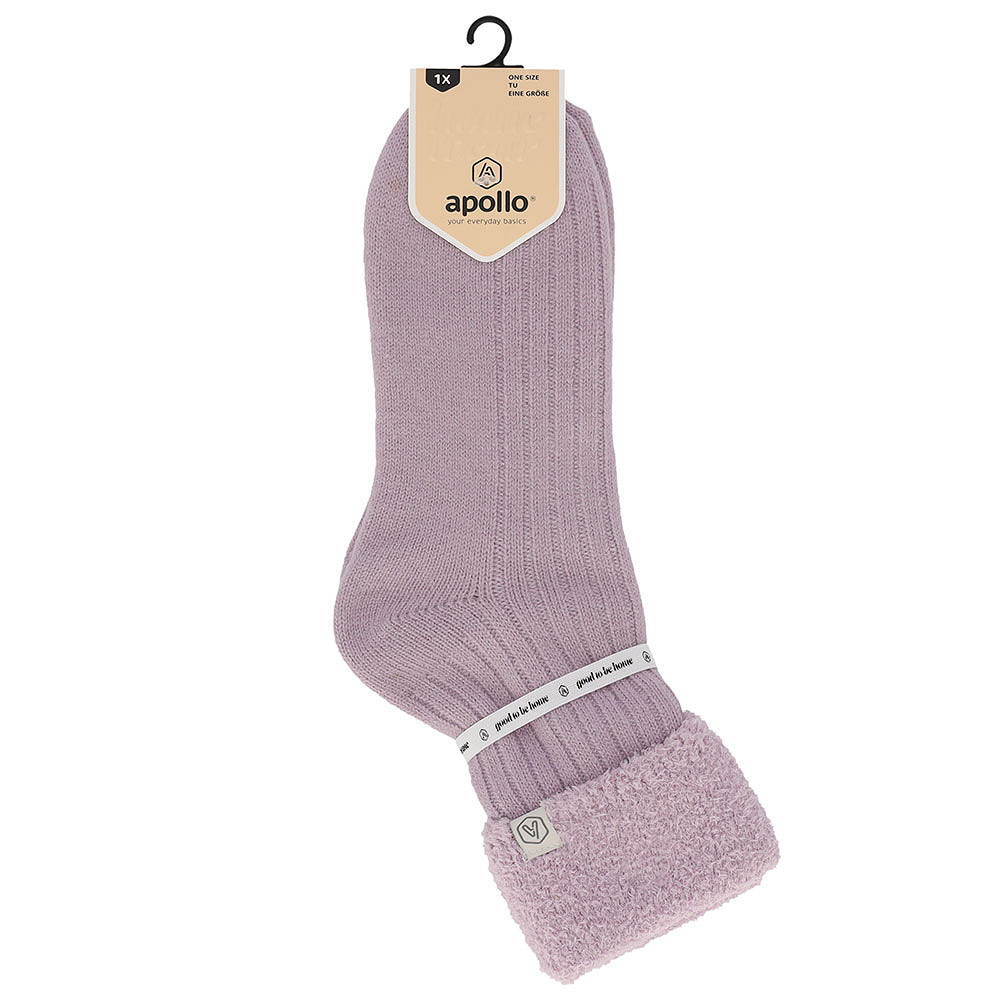 Apollo Homesock Dames Viscose Lila - One Size