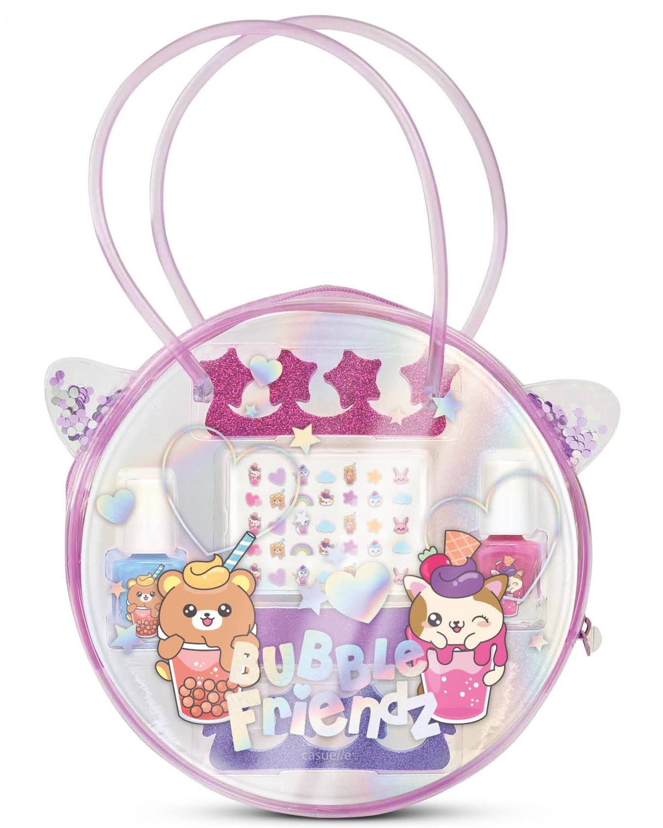Bubble Friends Transparante Tas met Nagellak