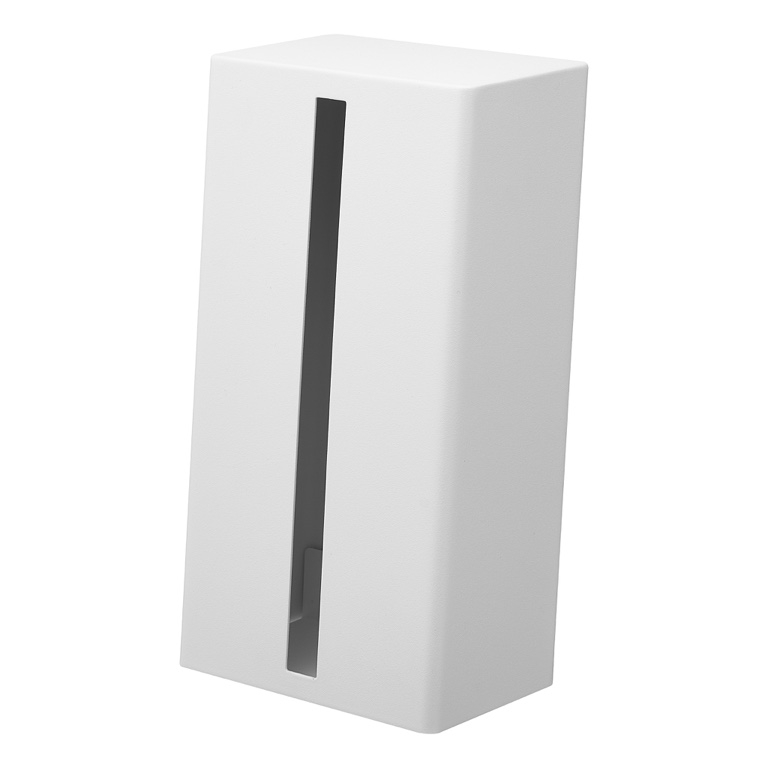 Yamazaki Tissue Box Tower White 12.6x9.7x23.7 cm - Verticaal - Staal