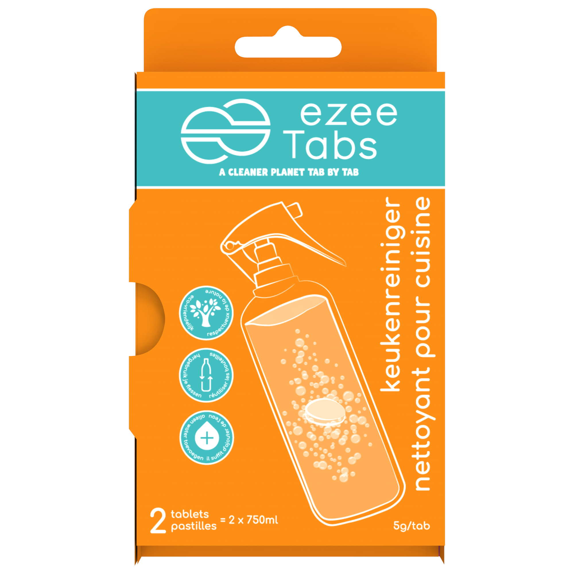 Ezee Tabs Keukenreiniger 5 g - 2 stuks