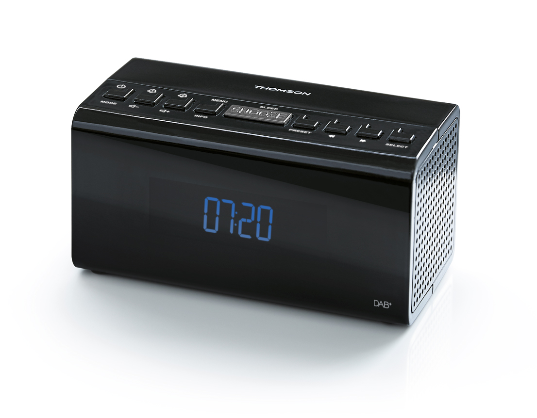Thomson Radiowekker DAB+ dubbel Alarm Autoscan - Zwart