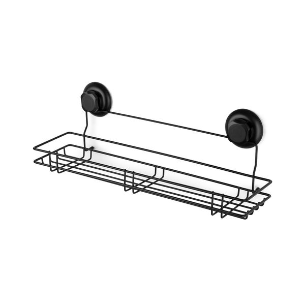 Compactor Douchemand Bestlock Black 45.4x14x11.5 cm - met 2 Zuignappen - Draagkracht tot 12kg