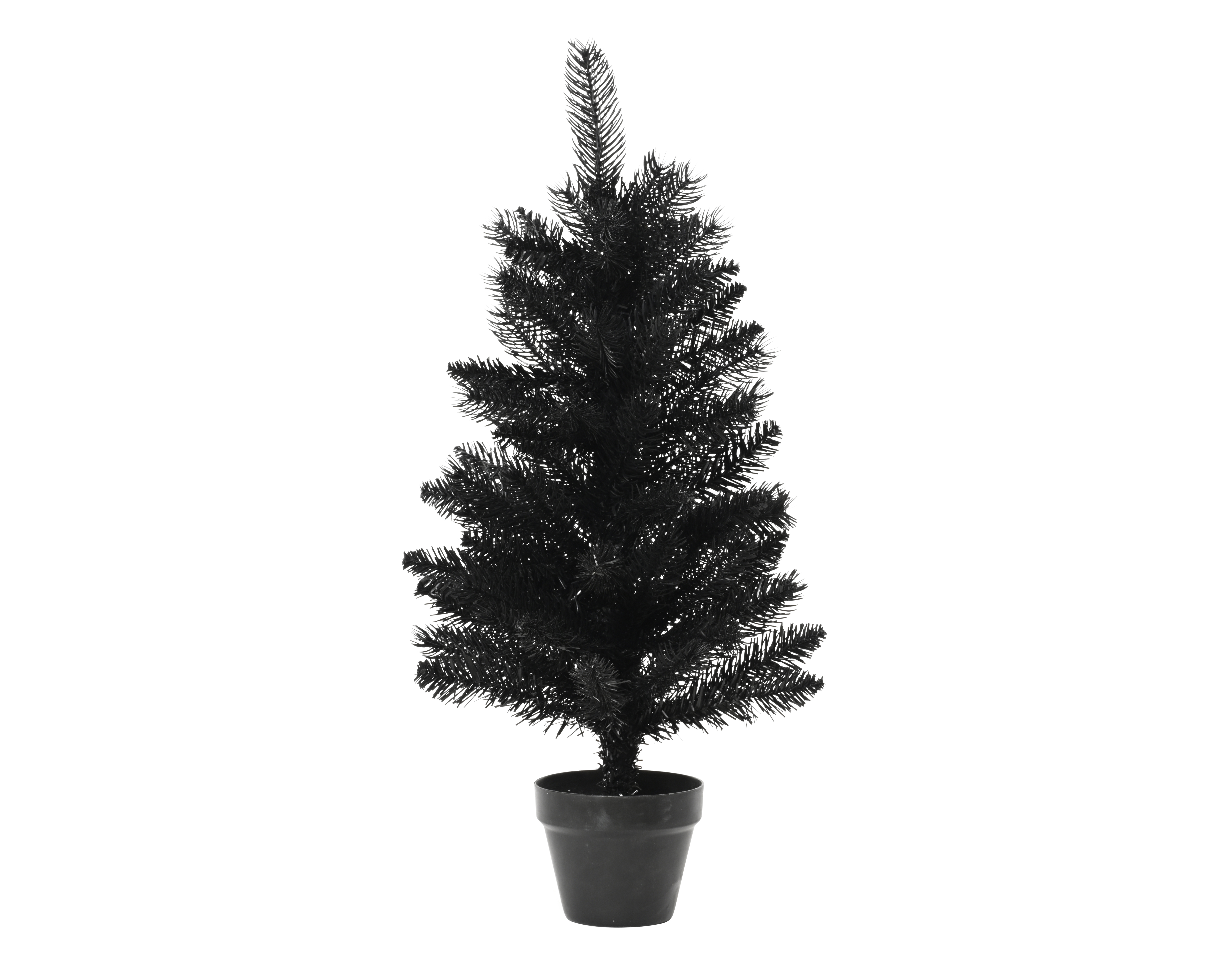 Kerstboom Mini Berlin Zwart 60x35 cm - 77 Tips - PE/PVC