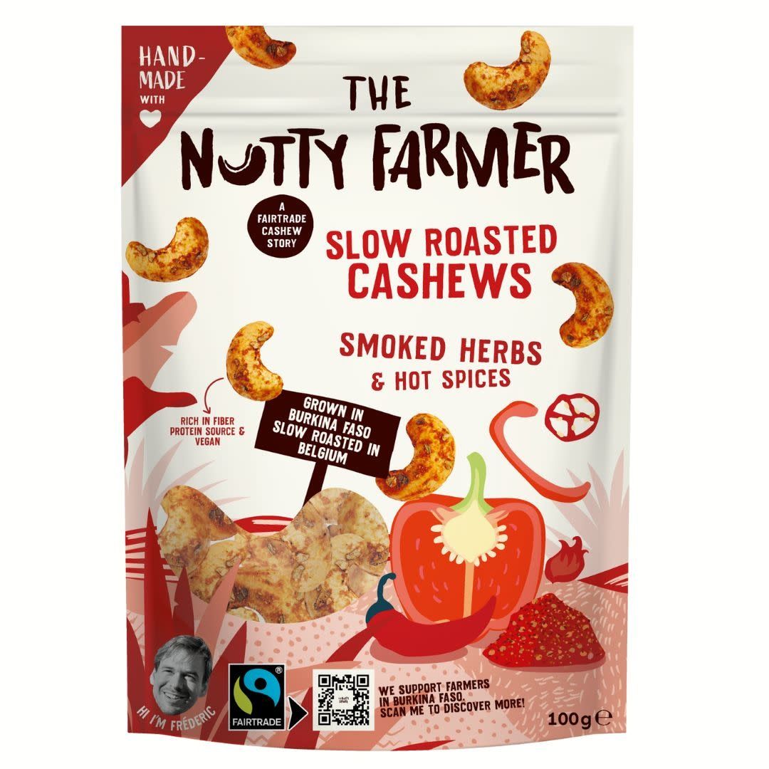 The Nutty Farmer Cashews Smoked Herbs & Hot Spices 100g