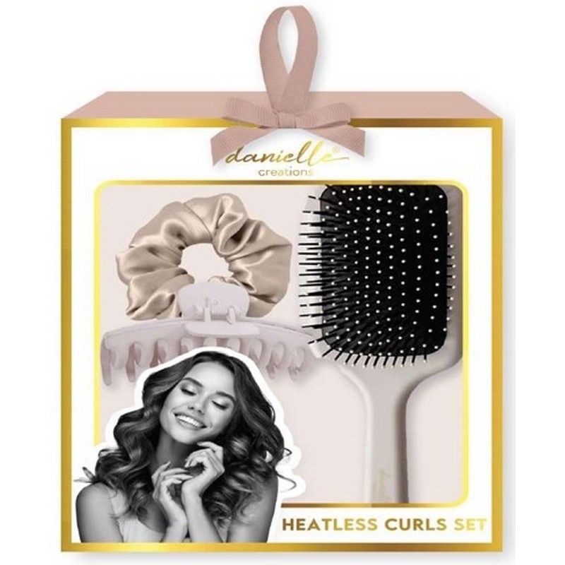 Danielle Creation Heatless Curls Set Borstel-Scrunchie-Haarclip