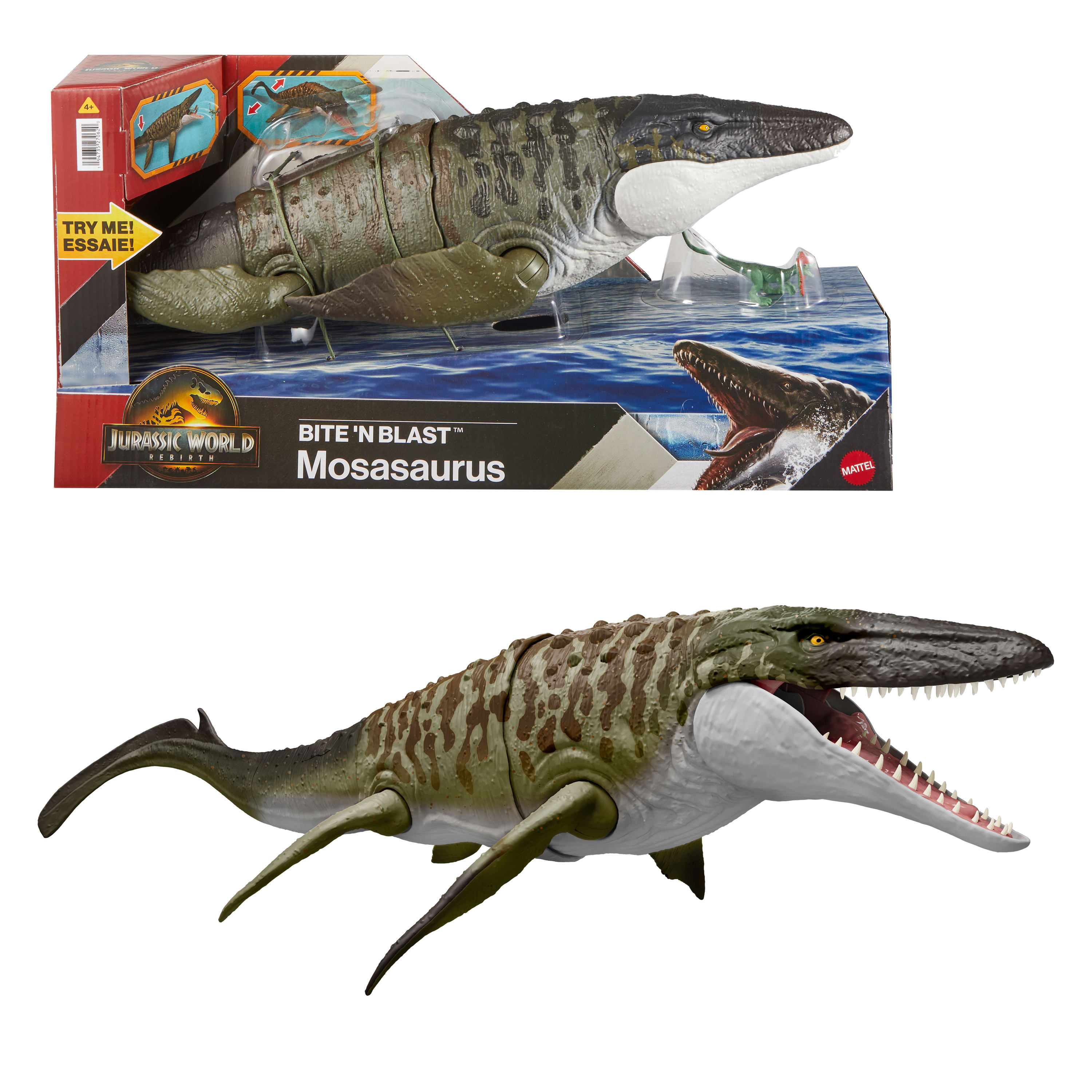 Jurassic World Rebirth Bite 'N Blast Mosasaurus