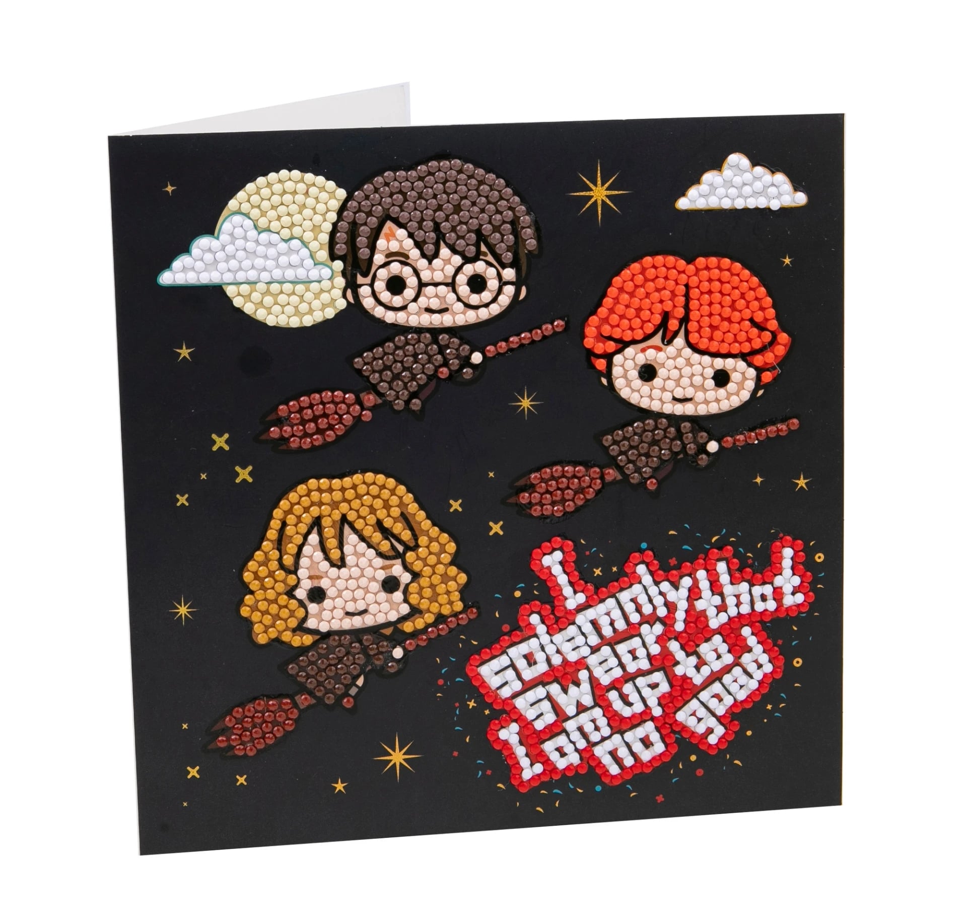 Crystal Art Card Kit 18X18 cm - Vliegende Harry Potter