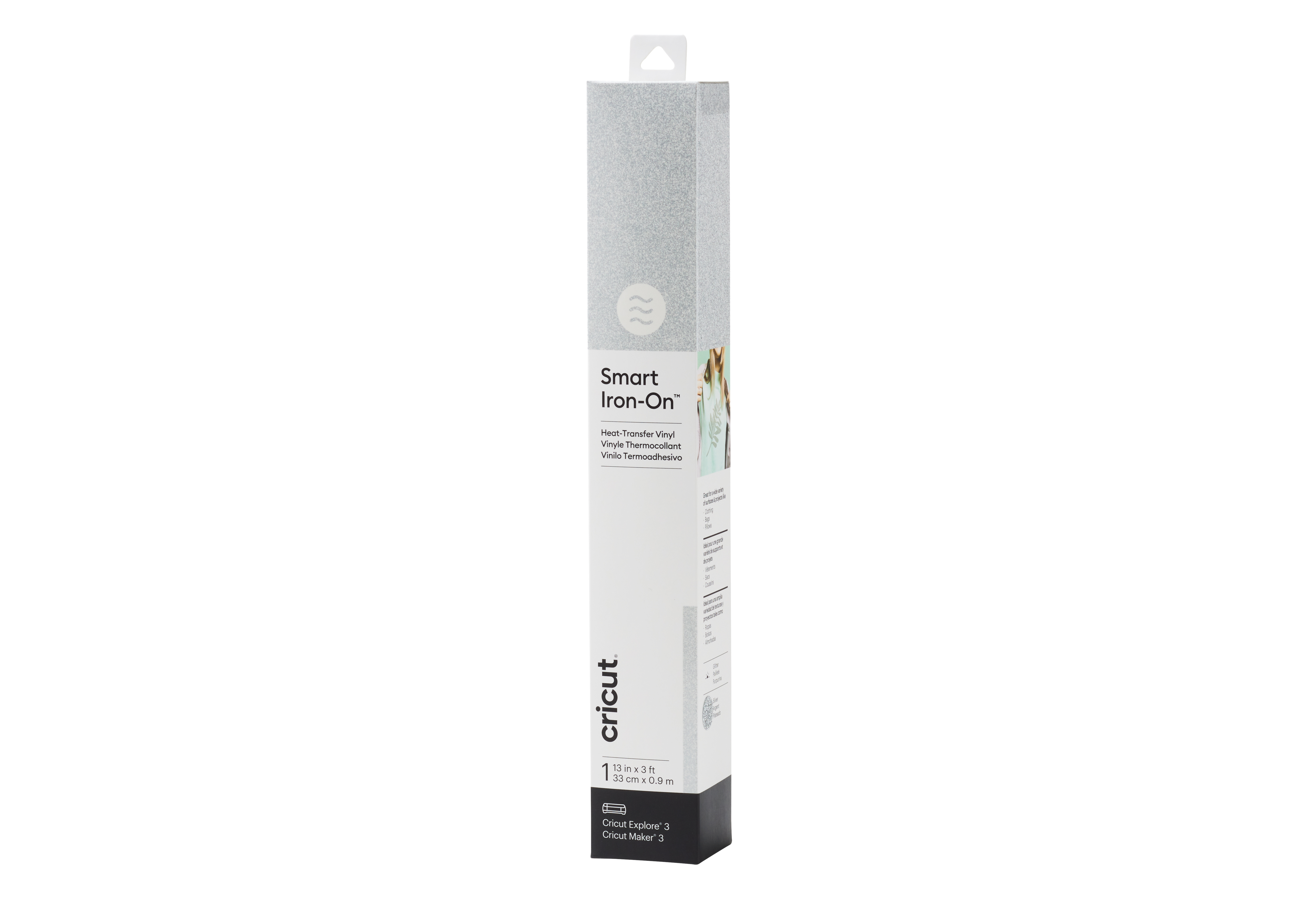Cricut Smart Iron-On 33x91cm (Glitter Silver)