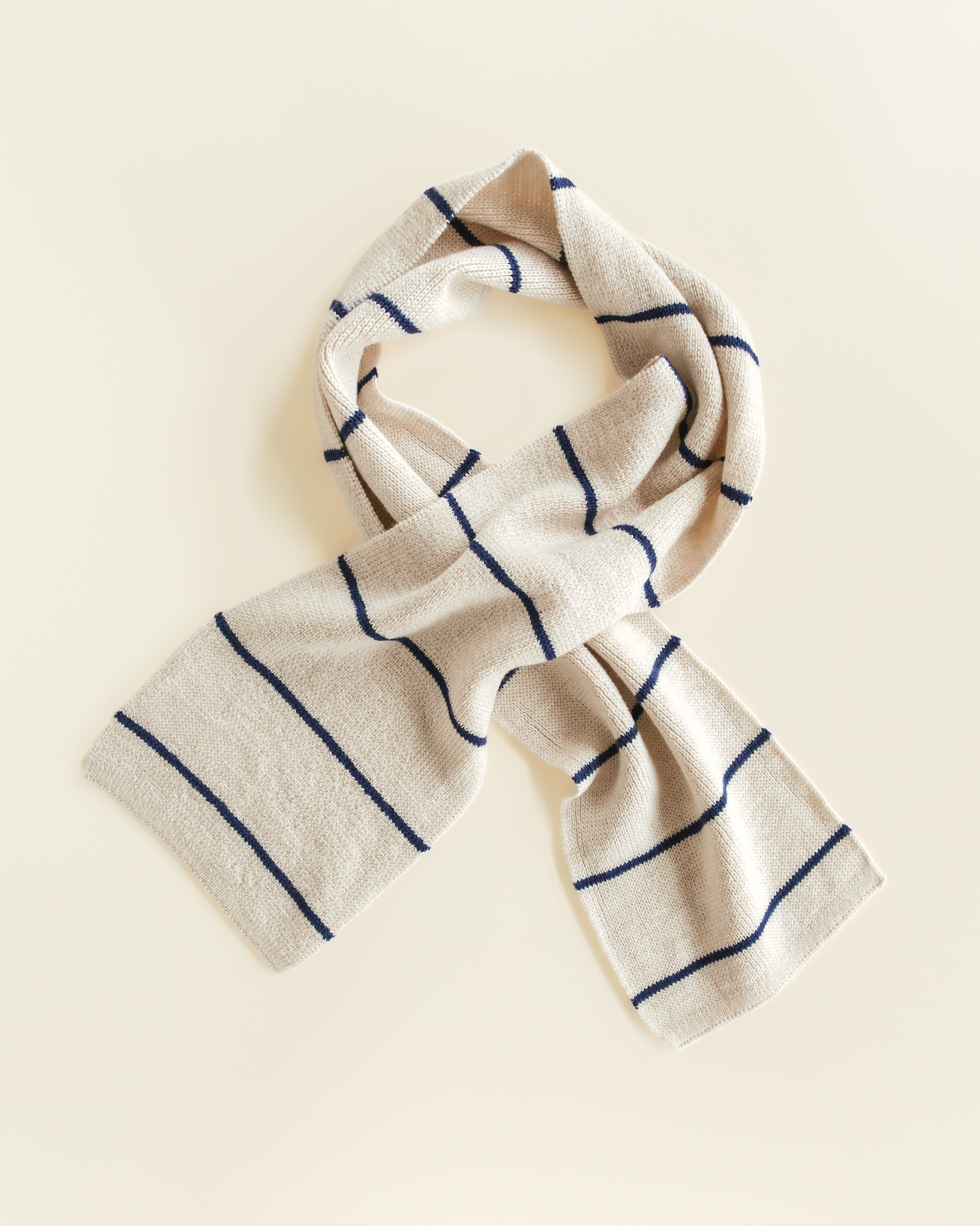 Hvid Sjaal Igor Cream-Blue