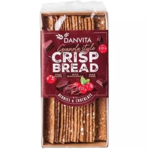 Danvita Crispbread met Bessen & Chocolade 130g - Granolacrackers