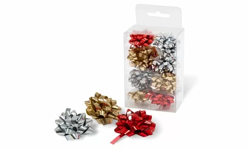 Cadeaustrikken Red X-mas 35mm set 12 stuks