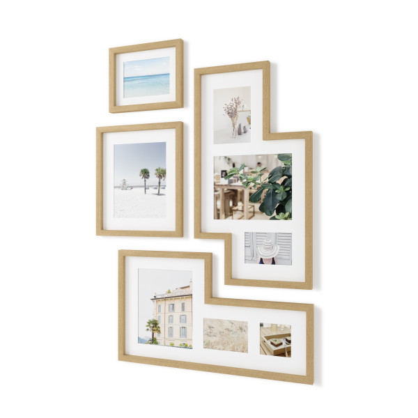 Umbra Fotokader Mingle Gallery Set 4 stuks - Naturel