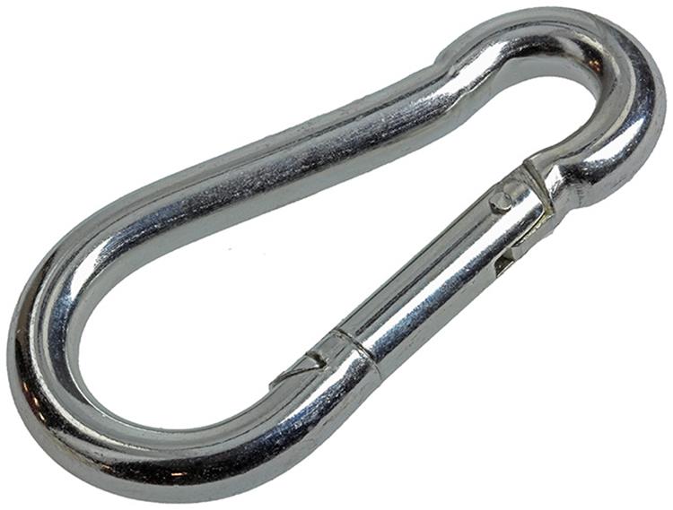 Mack Karabijnhaak met veer Verzinkt 100x100 mm K