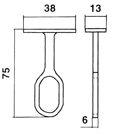 Pacostar Middendragers voor Ovale Buis 30x15 mm 2 stuks