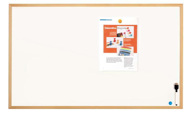 Magnetoplan Whiteboard 99x59cm met Houten Kader
