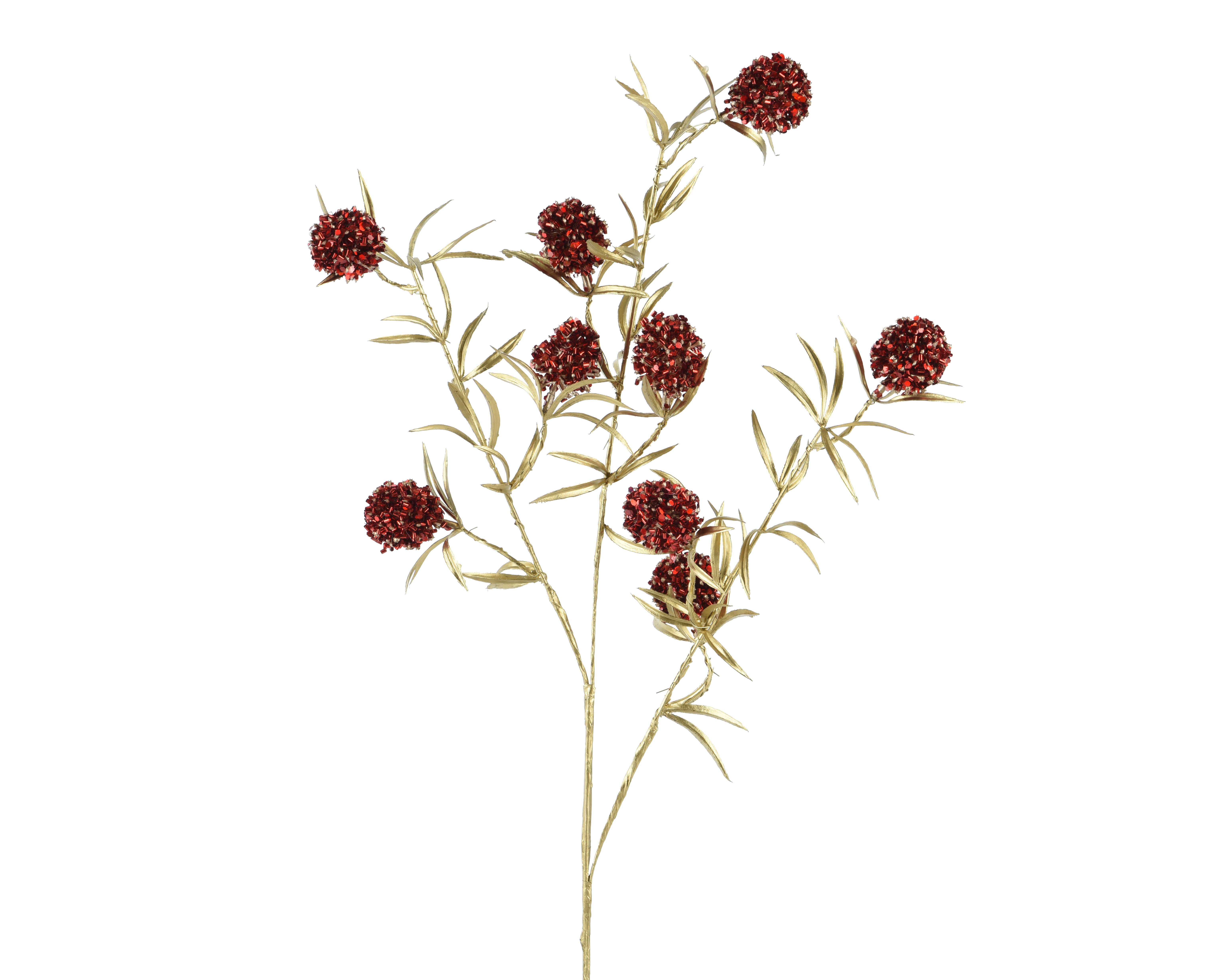 Bloementak Rood/Goud 21x70 cm