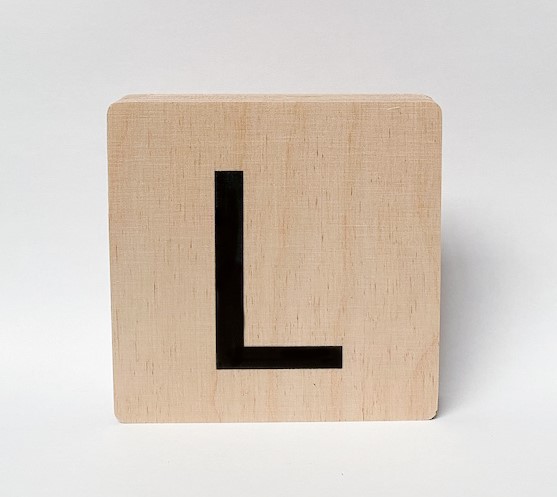 Minimou Letter Hout L 18 Mm