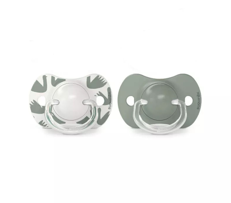 Suavinex Fopspeen SX Pro A Walk in the Park Silicone-Symmetrisch - 6-18 maand - Green - 2 stuks