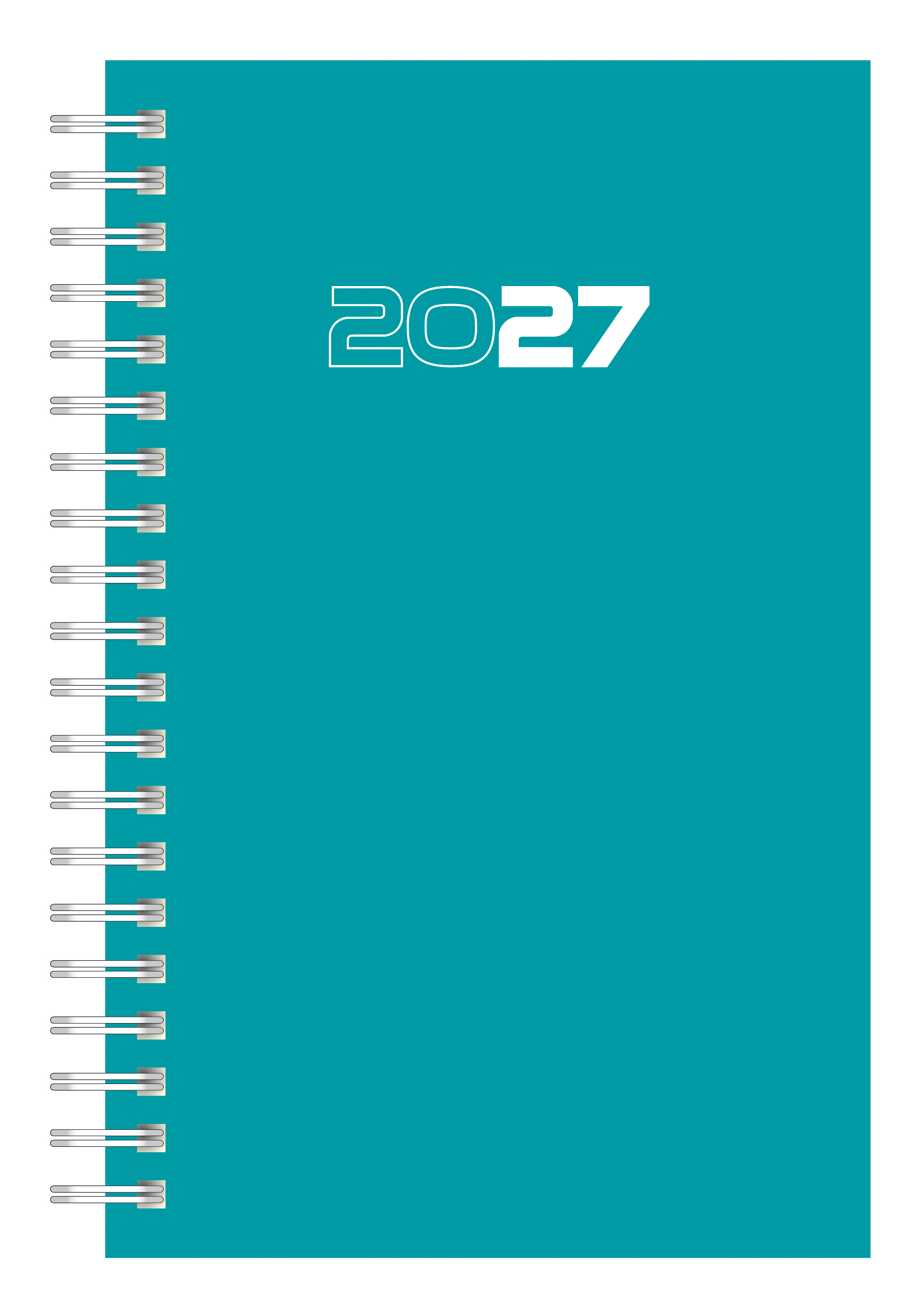 Aurora Agenda 2027 Daily Wire-O 1dag/pag assorti 14x21 cm - prijs per stuk