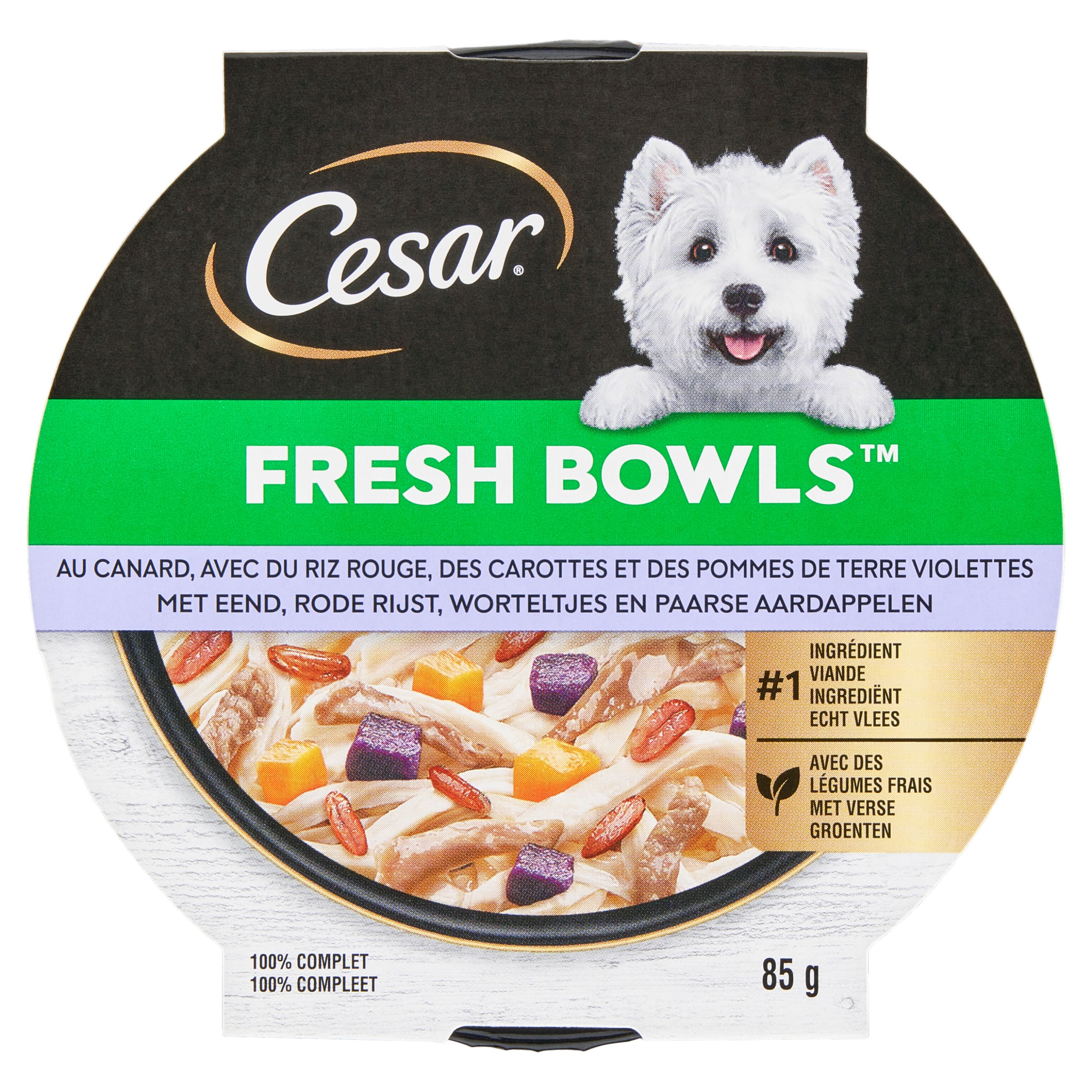 Cesar Wholesome Bowl Eend 85 g