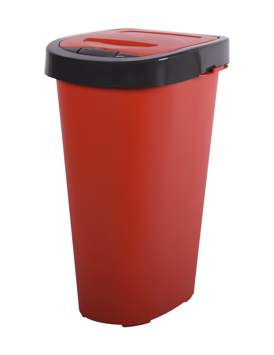 City Vuilbak Push Rood 25l met Drukdeksel - 30x35x52 cm