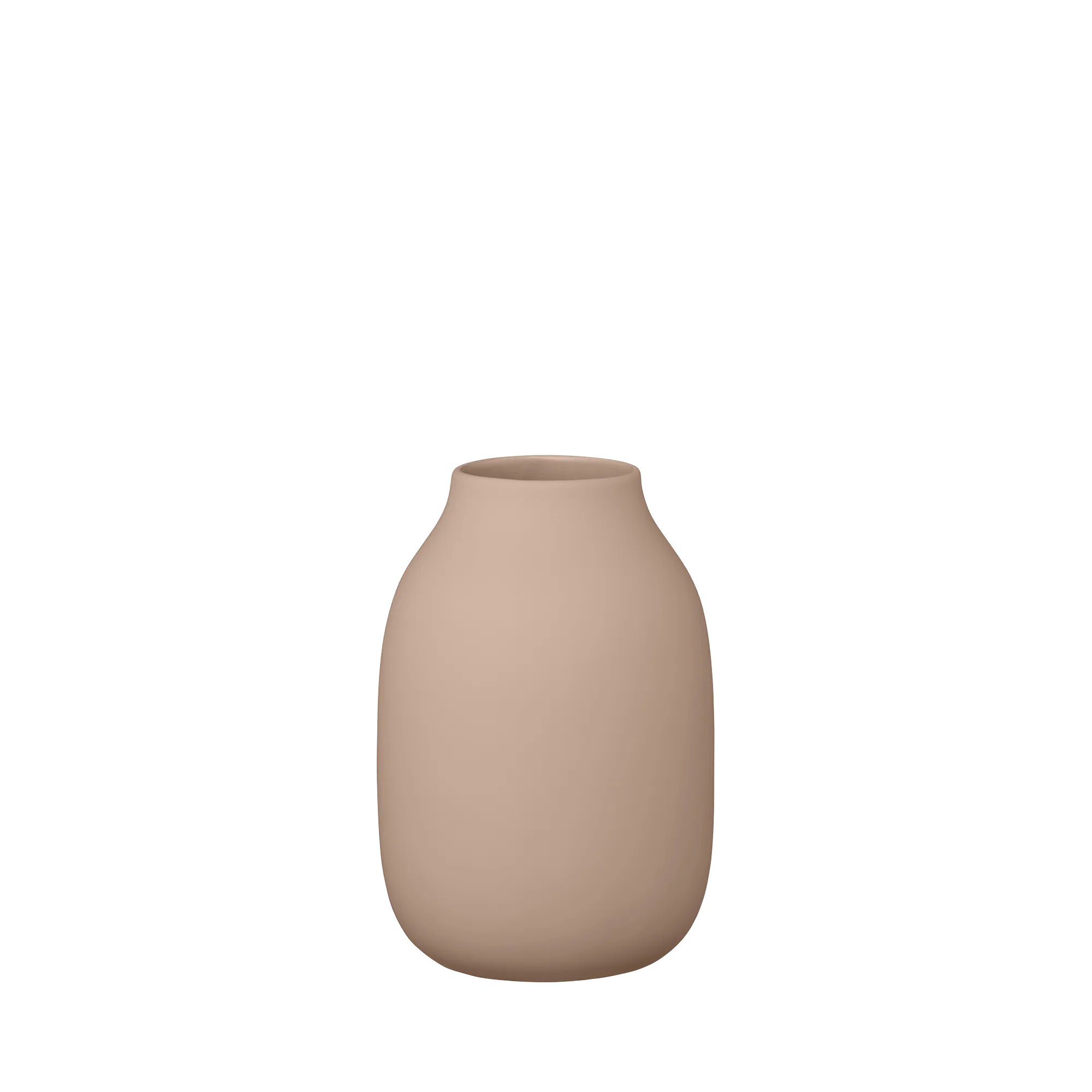 Blomus Vaas Colora Indian Tan 10.5x15 cm - Geglazuurd Keramiek