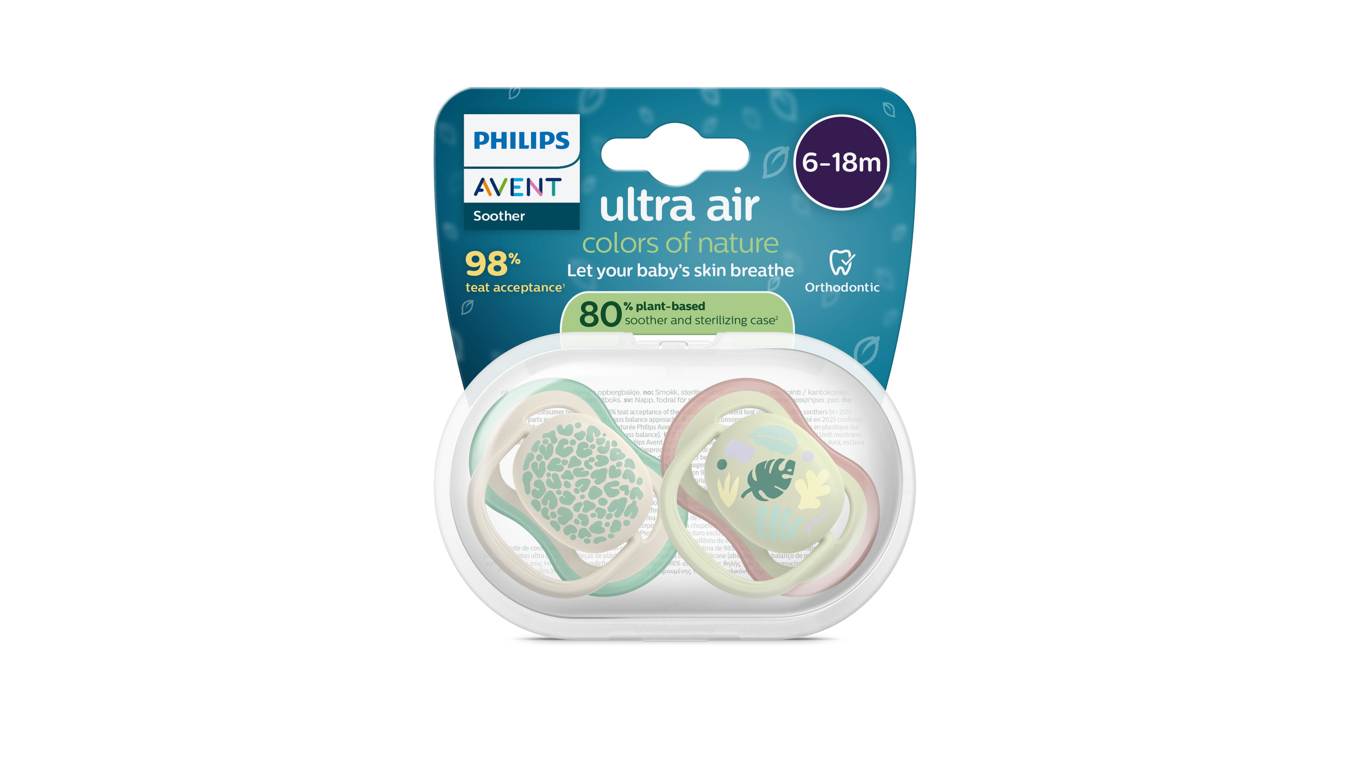 Philips Avent Fopspeen Ultra Air Bladeren +6 Maand - 2 stuks