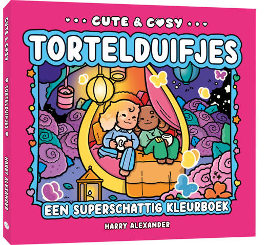 Kleurboek Cute & Cosy Tortelduifjes