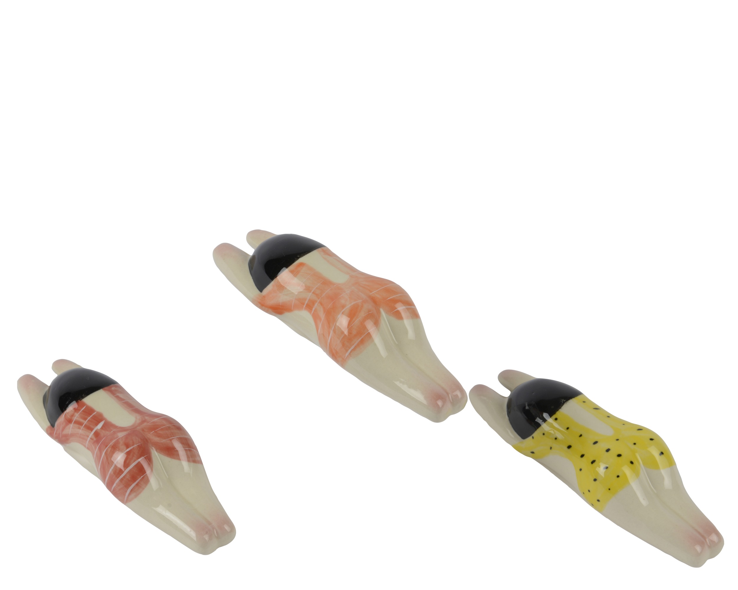 Dame 13x4x3 cm - Porselein - assorti - prijs per stuk