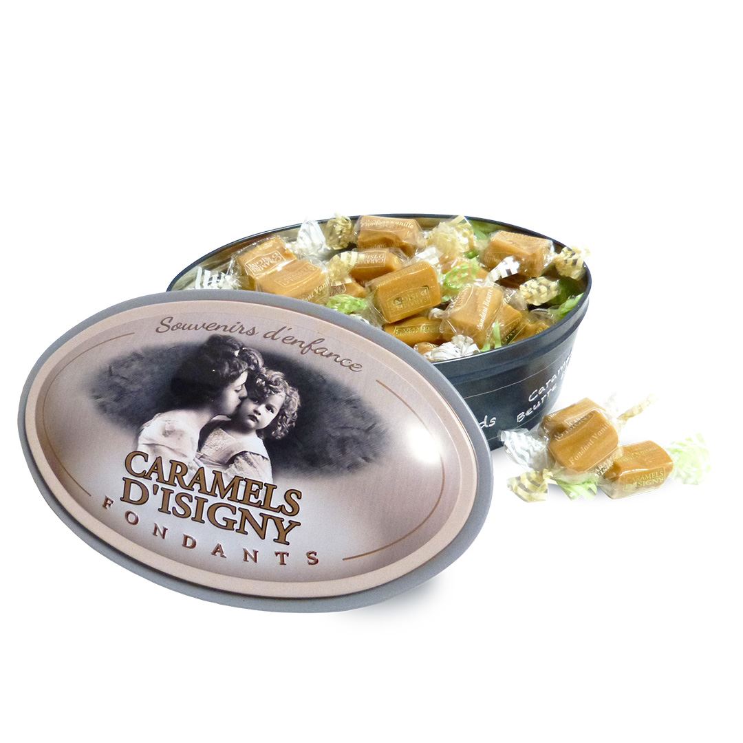 Caramels d'Isigny Caramels Souvenirs d'Enfance 250g - in Metalen Doos