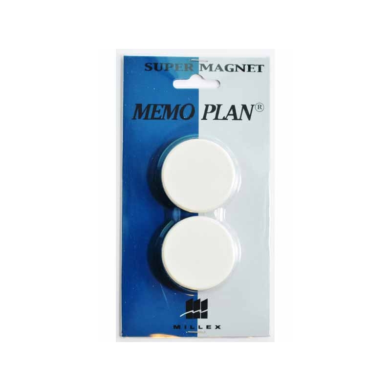 Memoplan Magneet Super 35 mm Wit 2 stuks
