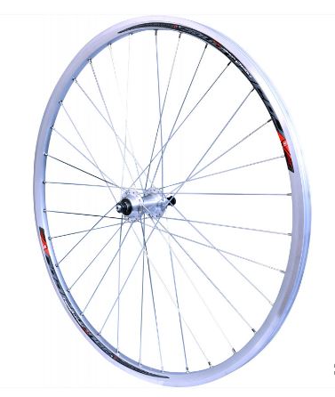 Achterwiel Racefiets Dubbelkamer Velg Inox Spaak 622-15 Vrijwiel Snelsluting