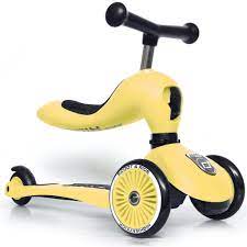 Scoot and Ride Highwaykick 1 Loopfiets-Step in 1 Lemon - 1-5 jaar