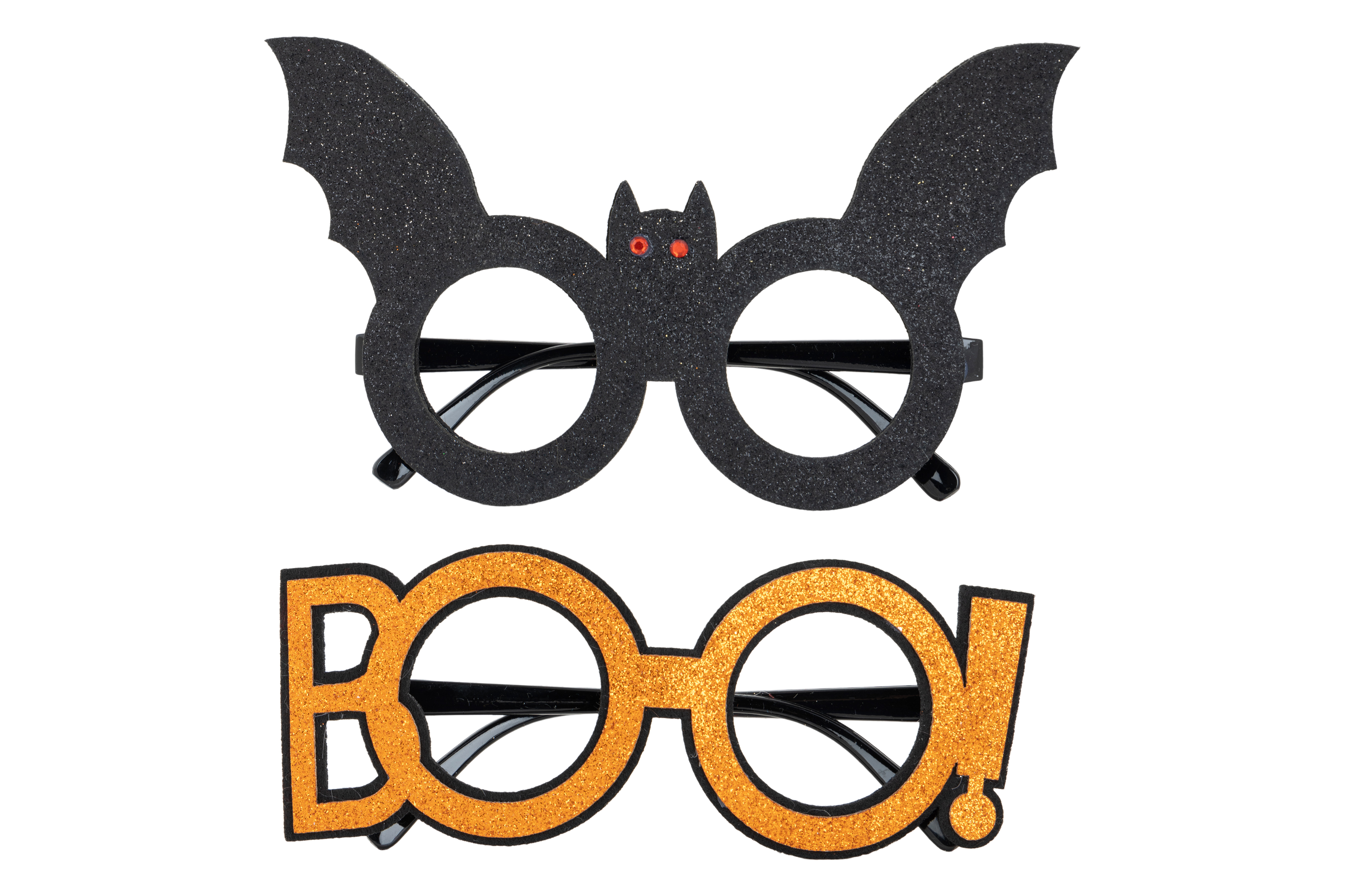 Cosy@Home Bril Halloween Zwart/Oranje - assorti - prijs per stuk