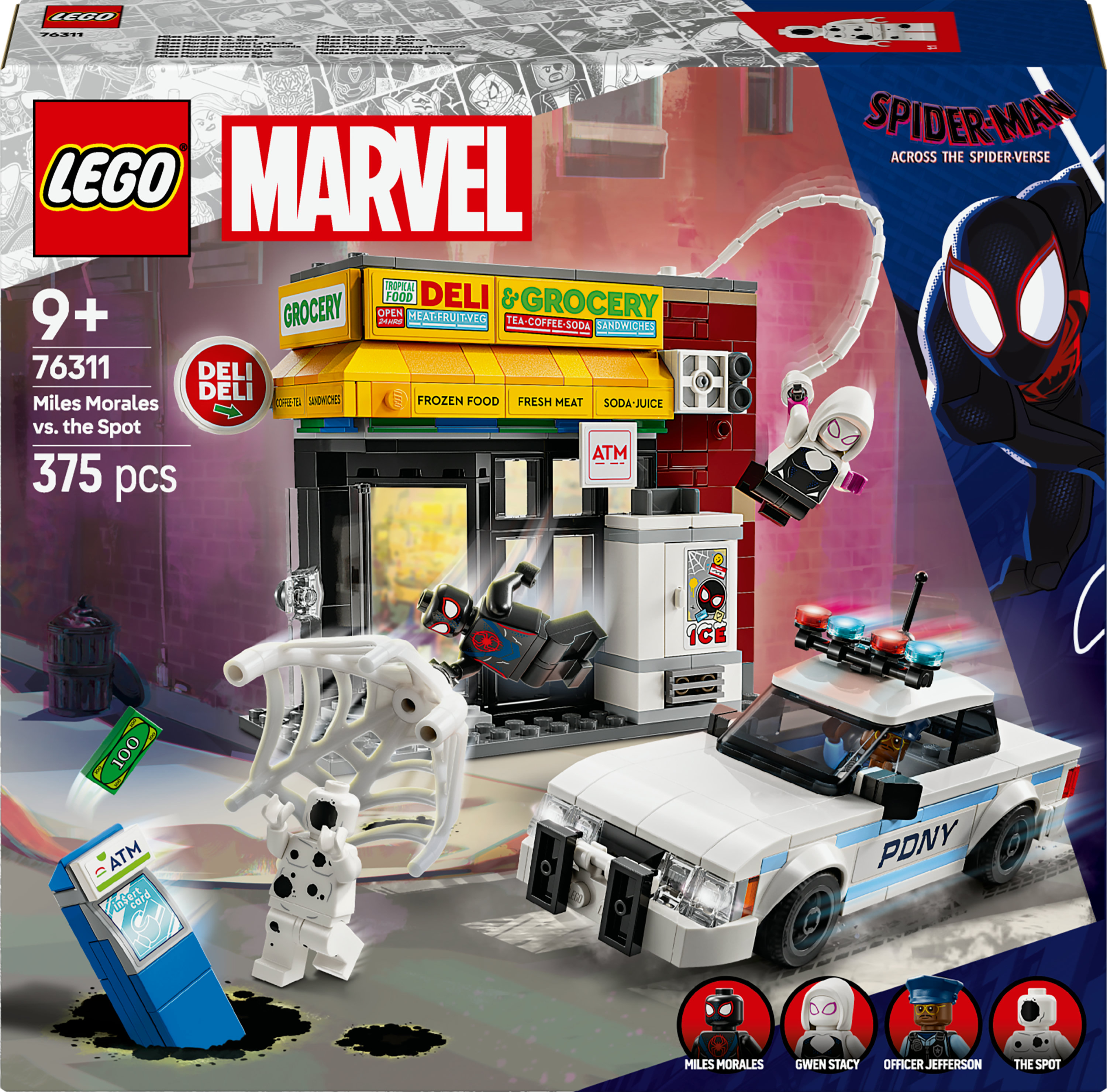 LEGO Super Heroes 76311 Spider-Versie Miles Morales vs. de Spot