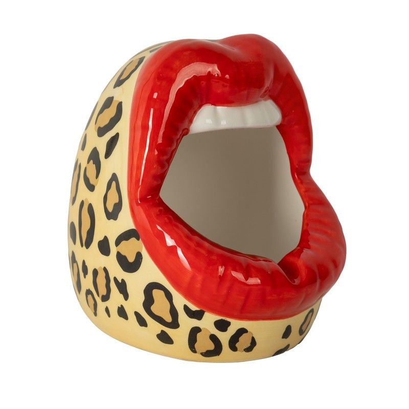 Fisura Asbak Mouth Cheetah 11.7x5.7x16 cm